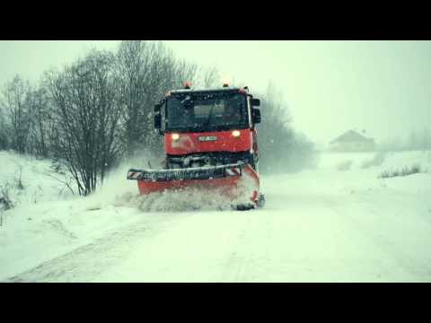 A Renault Trucks K range snowplow in Lithuania