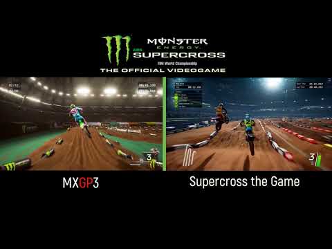 Supercross The Game VS MXGP3 Gameplay Comparison