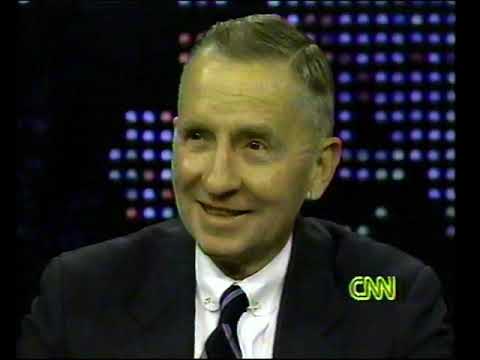 CNN Larry King interviews Ross Perot with Commercials (1992)