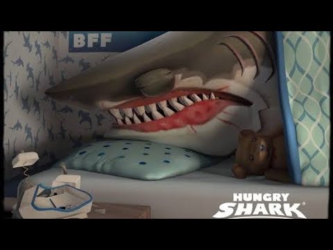 Hungry Shark World |  Megalodon Shark New Unlocked Skin Collected All Hungry Letters