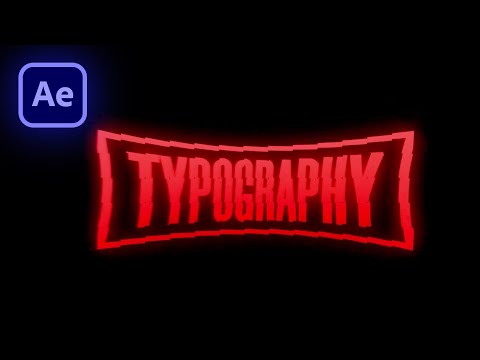 Breaking Text Animation in After Effects. | Distorted Text Animation | Text Motion Graphics |