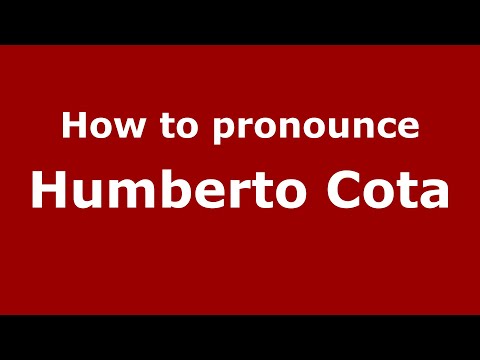 How to pronounce Humberto Cota (Mexico/Mexican Spanish) - PronounceNames.com