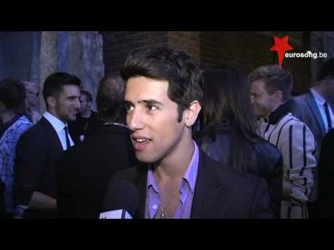 Interview Harel Skaat Israel at the opening reception of the 2010 Eurovision Song Contest in Oslo