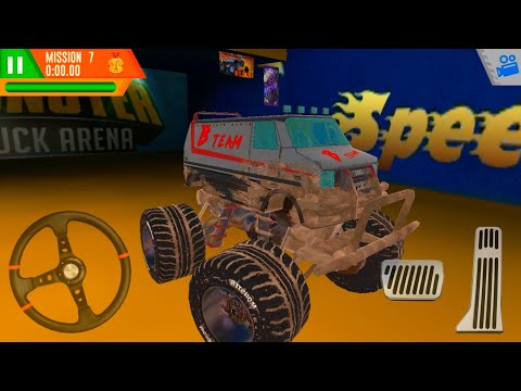 Monster Truck Arena Driver - Monster Van Driving - Android Gameplay