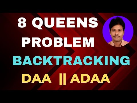 8 Queens Problem || N Queens Problem || 8 Queens Problem using Backtracking || 8 Queen problem | DAA