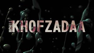 Tihom - khofzadaa [ Audio ] Hindi Rap song 2018