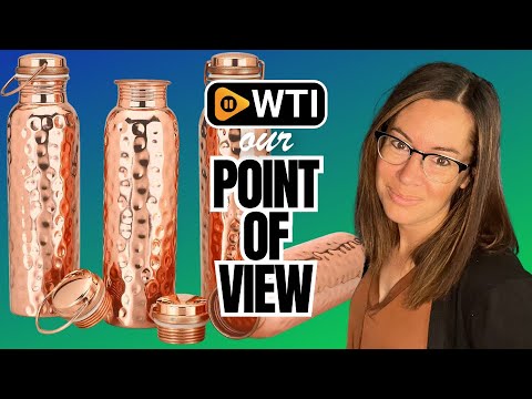 Glytterati Hammered Copper Water Bottle - WTI product video review