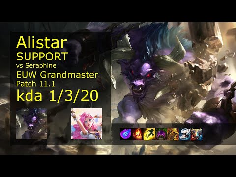 Alistar Support & Miss Fortune vs Seraphine & Kai'Sa - EUW Grandmaster 1/3/20 Patch 11.1 Gameplay
