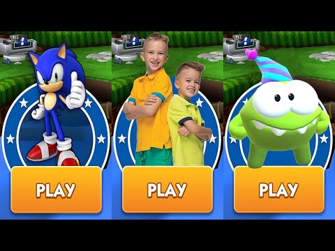 Sonic Dash vs Vlad & Niki Run vs Om Nom: Run Android Gameplay HD