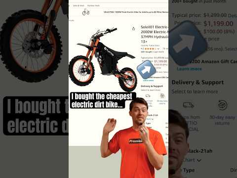 I Bought the Cheapest Electric Dirt Bike on Amazon!
