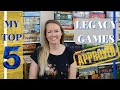 MY TOP 5 Legacy Games (Spoiler Free!) | My Take on Every Legacy Game I've Played, Too!
