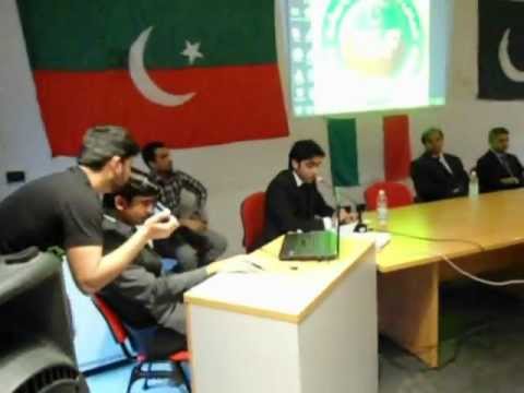 Zia Khan Speech at ISF,(PTI Convention),Torino,Italy (20-05-2012)