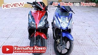 Yamaha Nouvo Fi 2015 đọ dáng Honda Air Blade 2014 - So sánh chi tiết ✔
