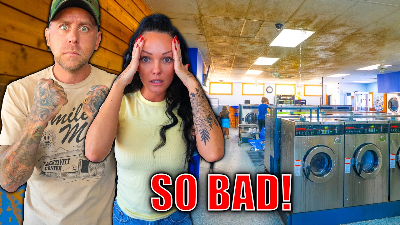 Roman Atwood: Our Brand New Roof Has Failed At The Laundromat! HUGE MESS And The Situation Gets Worse...