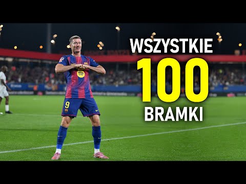 Robert Lewandowski Wszystkie 100 Goli dla Barcelony ᴴᴰ (Polski Komentarz)