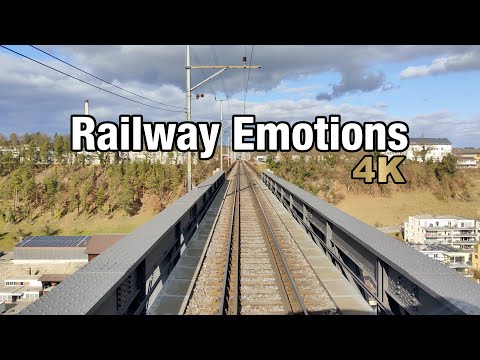 🚆 4K Führerstandsmitfahrt mit drei Grenzquerungen (IC4 Zürich - Singen (- Stuttgart))