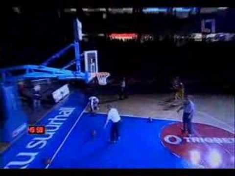 Sandis Valters in Baltic League 3 point shooting contest