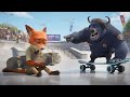 Nick Races To Skateboarding Championship Zootopia 2 Animation