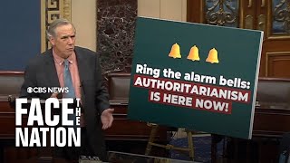 Democrat Sen. Jeff Merkley says Trump is shredding our constitution in Senate floor speech