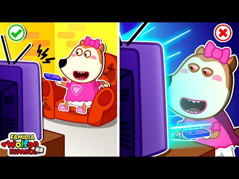Familia Wolfoo Español | MIRAR MUCHO LA PANTALLA? 🚫 HÁBITOS SALUDABLES - Dibujos Animados Educativos