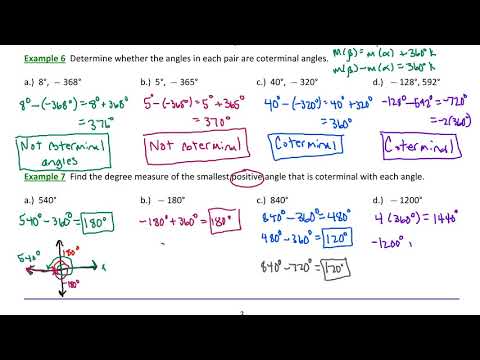 1.1.3 Coterminal Angles