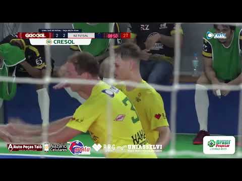 Gols da partida entre Ragazzi X RZ Futsal na Primeira Copa Taió de Futsal