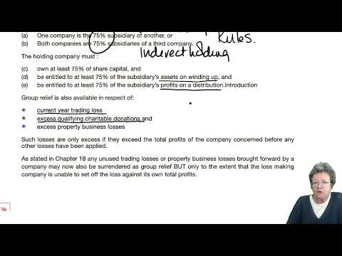 Corporation Tax – Groups (part 1) - ACCA Taxation (FA 2022) TX-UK lectures