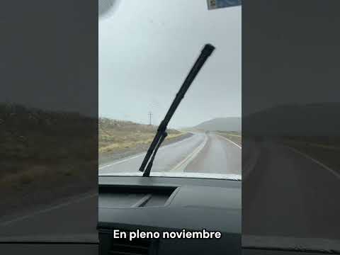 Nevada sobre Río Negro #travel #argentina #turismo #vacaciones