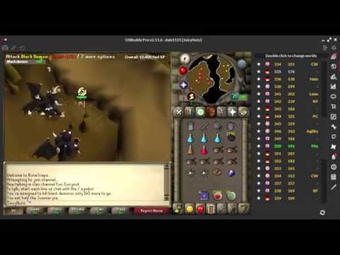 OSRS SLAYER GUIDE BLACK DEMONS CANNON FAST EXP