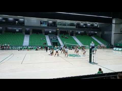Ponto final do 1º set - Sporting CP vs SC Espinho