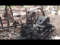 old black desi engine working with Chakki atta Roston Hornsby diesel engine Kala engine