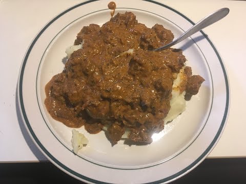 Backpacking Roast Beef, and Gravy Over Mashed 'Taters!