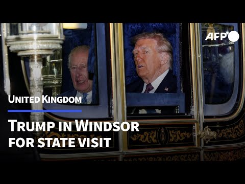 Trump, King Charles III in carriage procession to Windsor castle | AFP