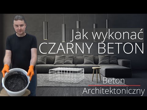 Beton architektoniczny | Jak samemu położyć tynk CZARNY BETON na ścianie | Poradnik e-concreto