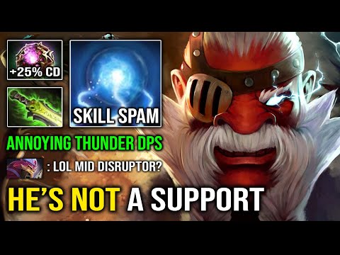 If You See Disruptor Mid He's Not a Support | WTF 100% Annoying Thunder Strike DPS Dota 2