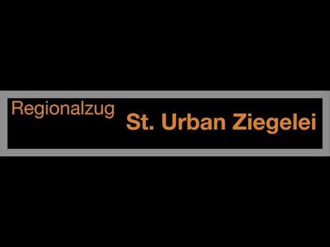 Asmobil Ansagen - Regionalzug Langenthal – Roggwil Dorf – St. Urban Ziegelei