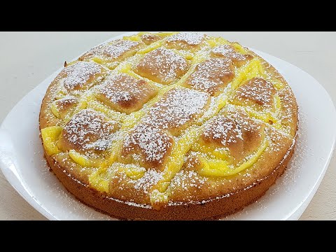 Apple pie with custard. Melts in your mouth. A quick and easy recipe! # 079