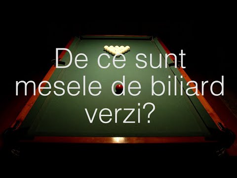 De ce sunt mesele de biliard verzi?