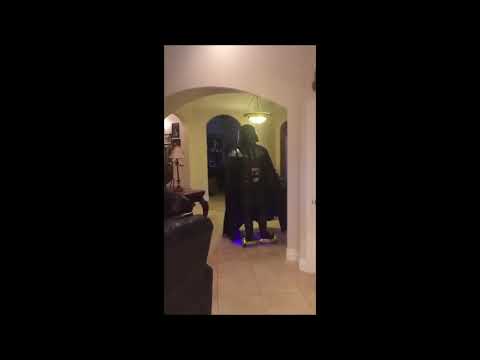 Darth Vader baut ein Unfall