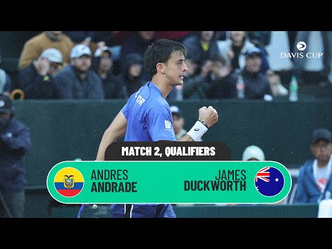 Andrade v Duckworth | Ecuador v Australia | 2026 Davis Cup Qualifiers 1st Round Highlights