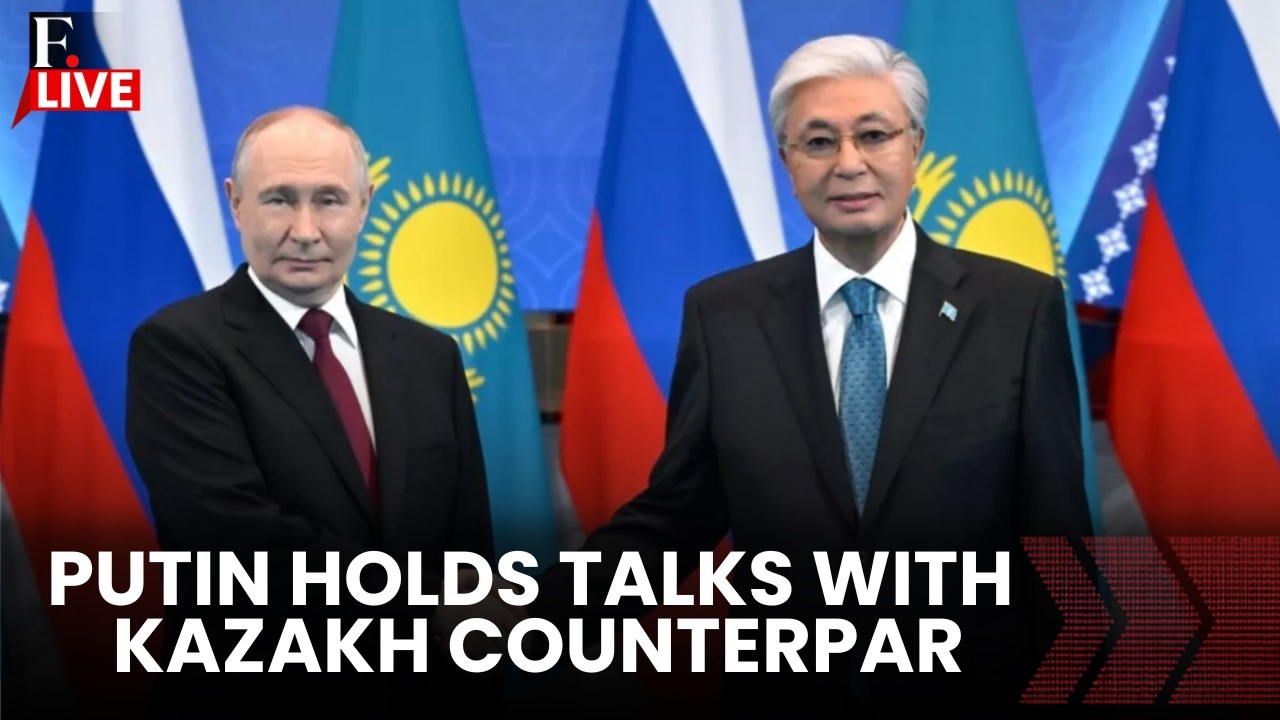 Watch Putin LIVE: Russian President Putin Holds Talks with Kazakh Counterpart Tokayev | Nuclear Deal