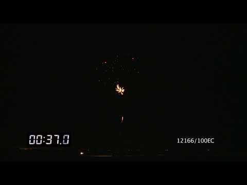 12166/100EC - Cake Ø20mm 100s I-shape 90sec H25m Cat.3 Nec650g 1.4G, Two fuses, Lilly Magnolia 4/1