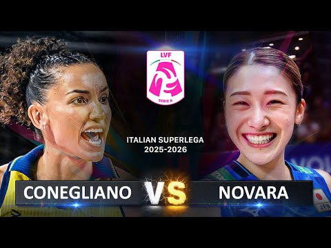 Conegliano vs Novara | Italian Volleyball LVF SerieA1 2025/2026