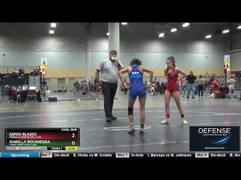 2020 USAW Preseason Nationals/5305 High School Girls 100 Isabella Bocanegra Lions Wrestling Club V