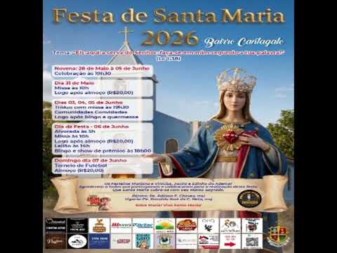 festa em louvor a santa Maria no bairro canta galo em são bento do Sapucaí sp 2026