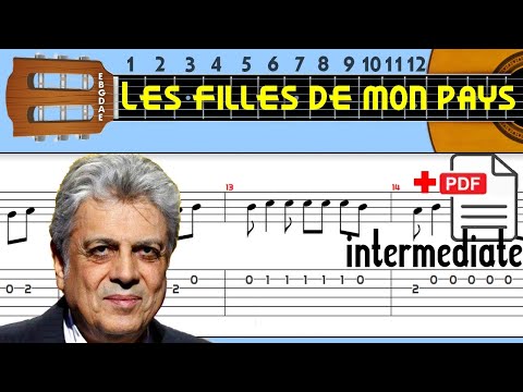 Enrico Macias - Les Filles De Mon Pays Guitar Tab Enrico Macias - Les Filles De Mon Pays Guitar Tab