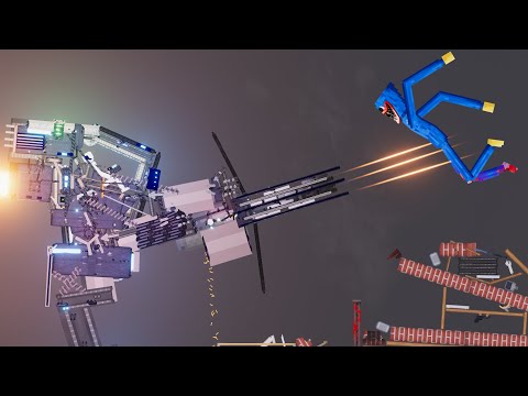 Titan Legion Mechs vs NEW Huggy Wuggy Fighting - People Playground 1.22.3