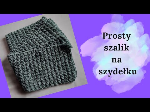 Simple crochet scarf