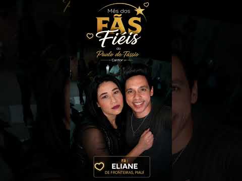 Nossa Fã de Hoje É a ELIANE DE FRONTEIRAS PI, gratidão pelo carinho e respeito ao nosso trabalho!