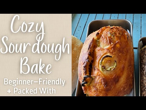 Jalapeño Cheddar Sourdough Recipe Bread 🍞 | Starter + Beginner-Friendly Kneaded Bread Tutorial!
